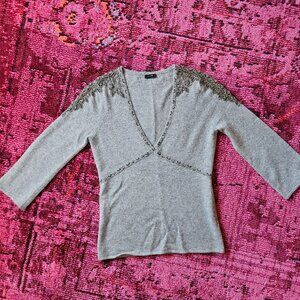 JCrew Cashmere Beaded  / Embellished Sweater S